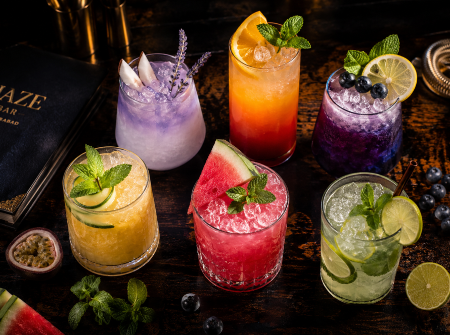 Haze Bar & Kitchen Hyderabad offers 20+ premium mocktails from ₹249. From Coconut Lavender Fizz to Blueberry Lemonade, discover the best non-alcoholic drinks for a night out without alcohol. URL Slug: best-mocktails-haze-bar-kitchen-hyderabad-non-alcoholic
